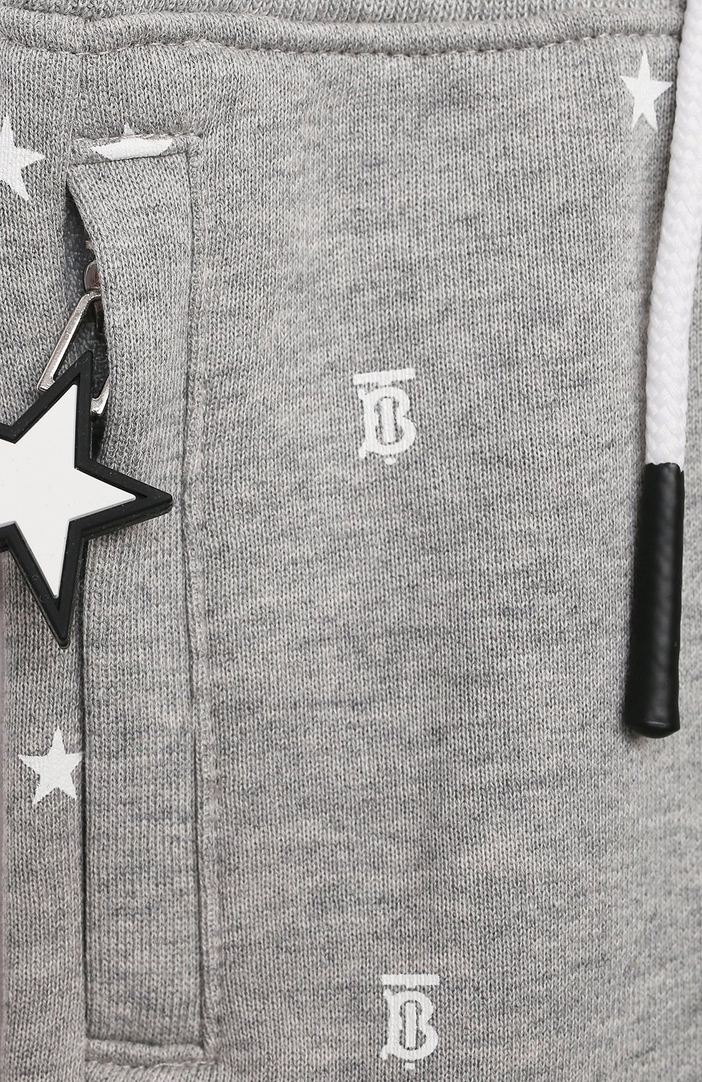 Хлопковые джоггеры BURBERRY серого цвета по цене 15450 руб., арт. 8038507, фото 3 Хлопковые джоггеры BURBERRY, арт. 8038507, фото 3