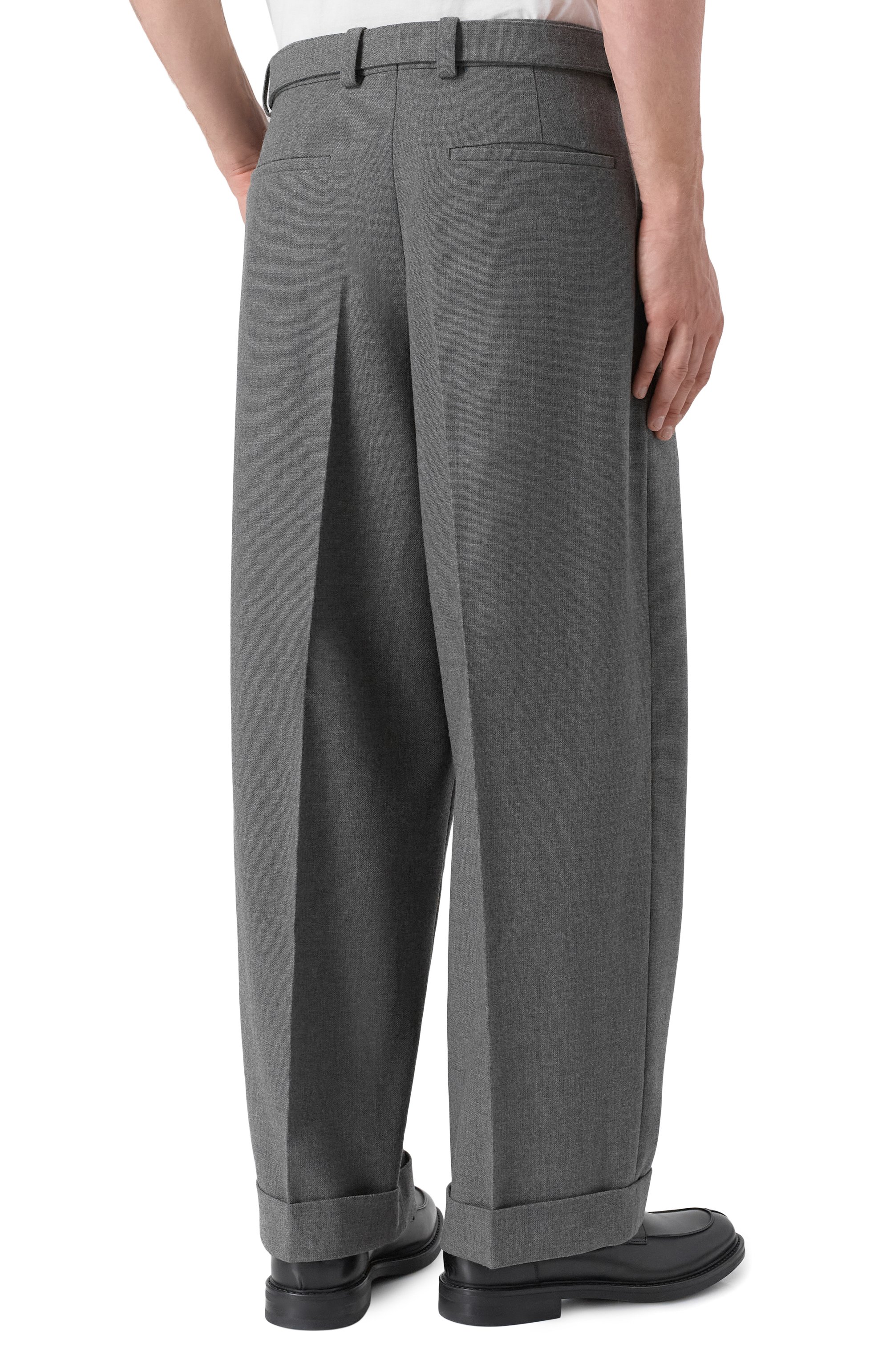 Шерстяные брюки JIL SANDER, арт. J22KA0230-J41557, фото 4