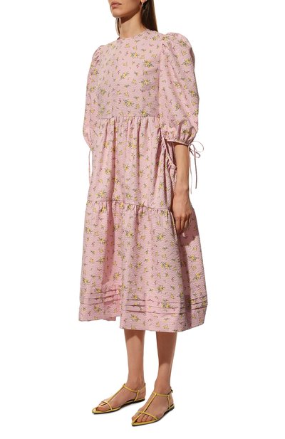 Платье LOOM BY RODINA светло-розового цвета по цене 33500 руб., арт. LBR/SS-DRRZ22, фото 3 Платье LOOM BY RODINA, арт. LBR/SS-DRRZ22, фото 3