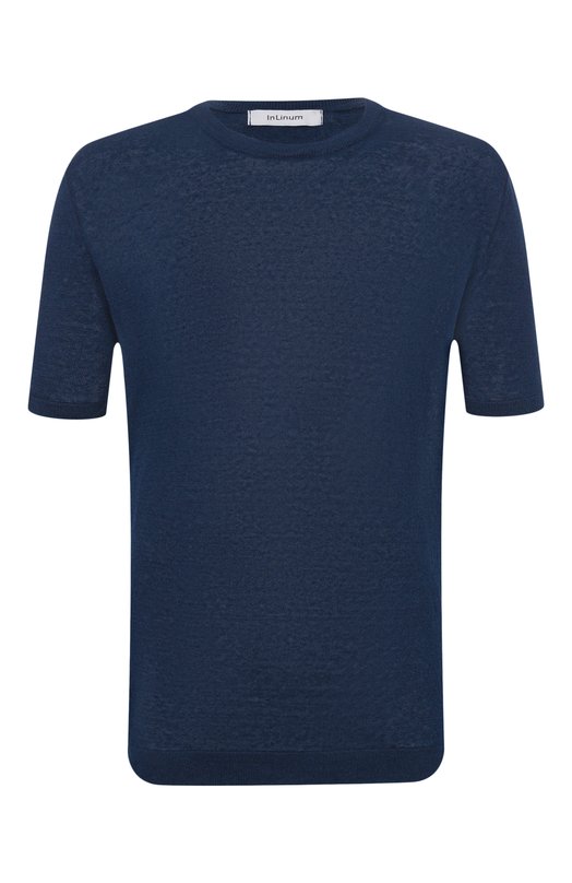Джемпер изо льна и хлопка InLinum S0FIA/SINAI Синий S0FIA/SINAI