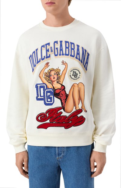 Хлопковый свитшот DOLCE & GABBANA, арт. G9AHSZ/G7PHH, фото 3