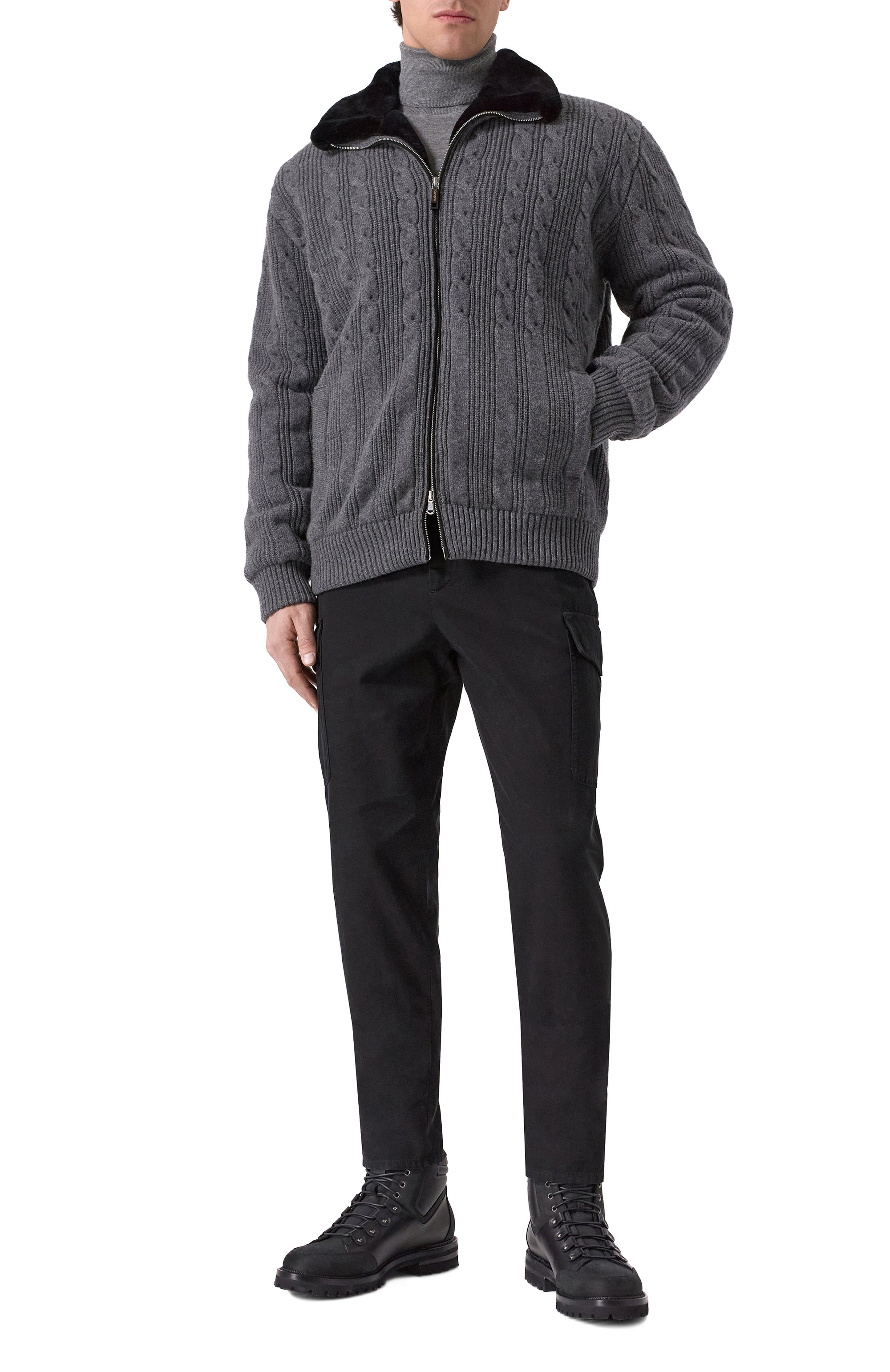 Кашемировый бомбер с подкладкой из бобра KANGRA, арт. 9151/09 02, фото 2