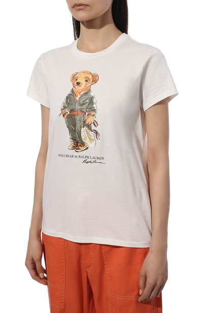 Хлопковая футболка POLO RALPH LAUREN, арт. 211856658, фото 3