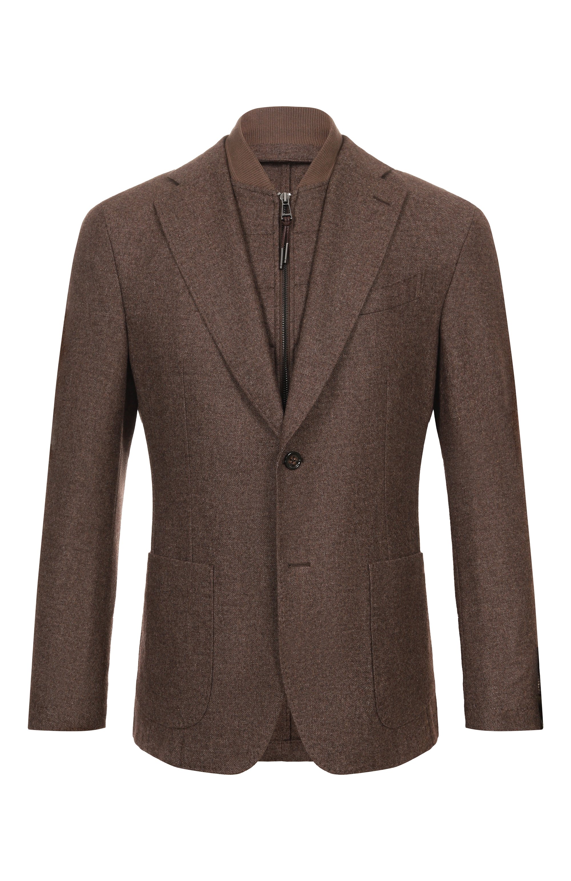 Однобортный пиджак WINDSOR коричневого цвета по цене 106000 руб., арт. 13 TRIENT 10014477/30043902, фото 1 Однобортный пиджак WINDSOR, арт. 13 TRIENT 10014477/30043902, фото 1