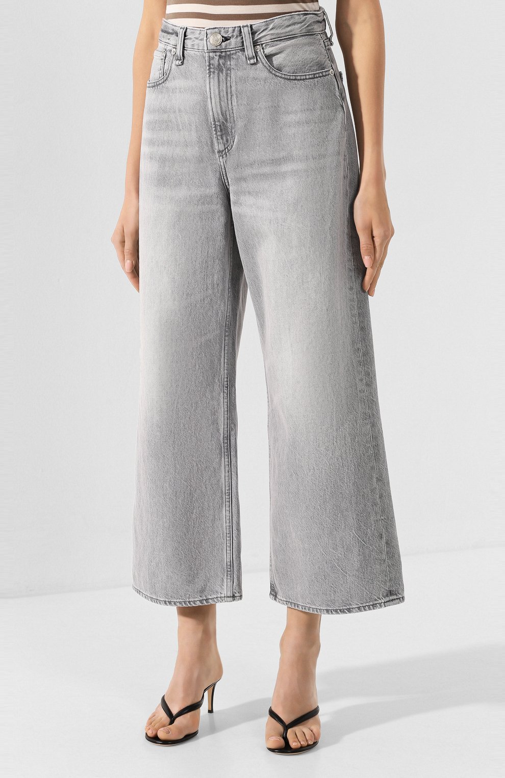 Джинсы RAG AND BONE серого цвета по цене 27250 руб., арт. WDD19H2646D3PL, фото 3 Джинсы RAG AND BONE, арт. WDD19H2646D3PL, фото 3