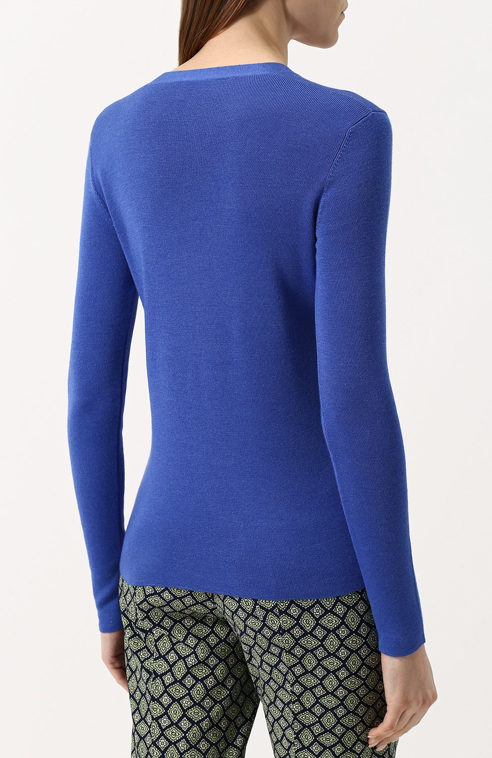 Однотонный кардиган на пуговицах с v-образным вырезом PRADA, арт. 25437-40J-F0013, фото 4