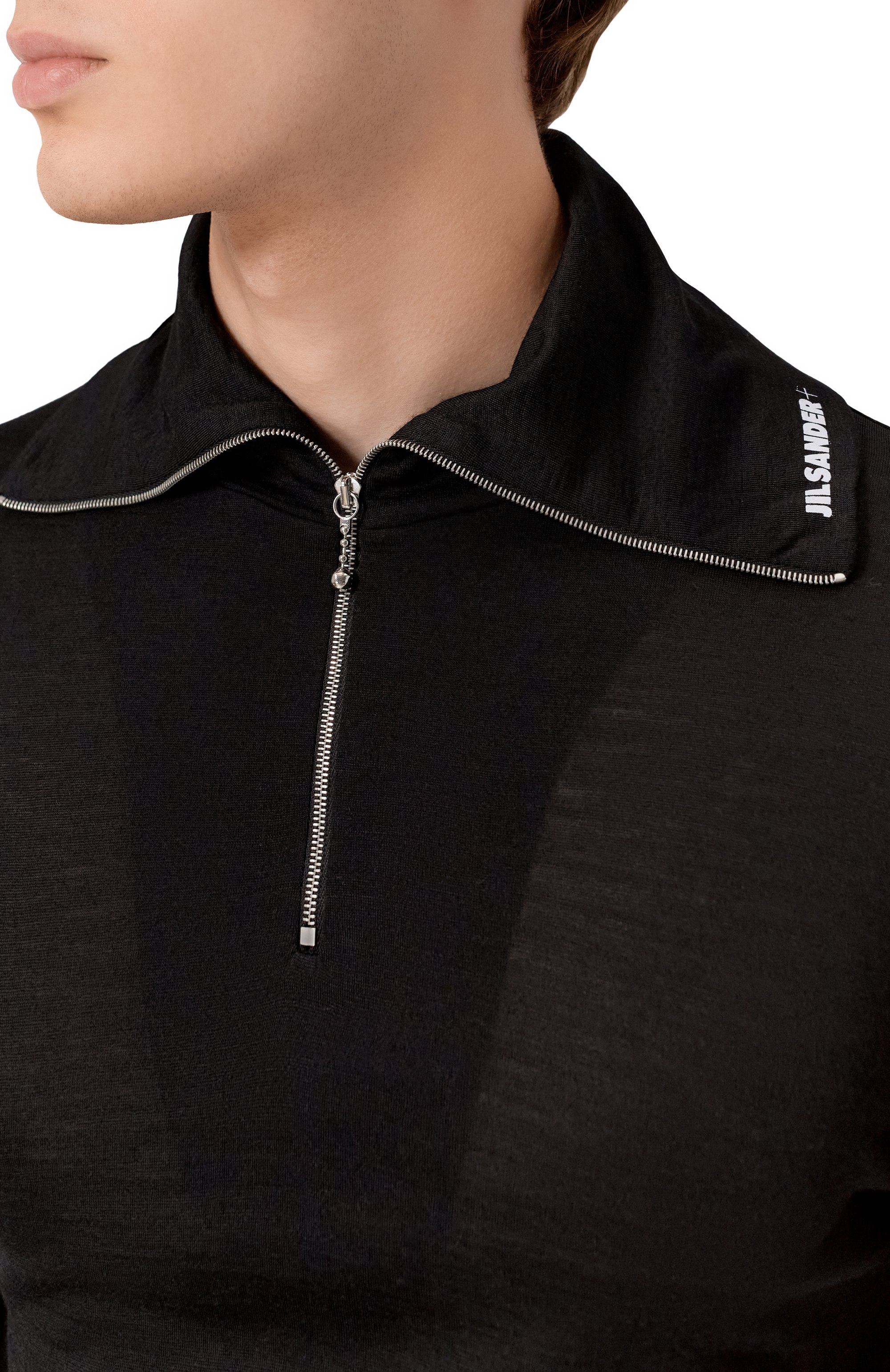 Джемпер JIL SANDER черного цвета по цене 43700 руб., арт. J47GC0021/J70021, фото 5 Джемпер JIL SANDER, арт. J47GC0021/J70021, фото 5