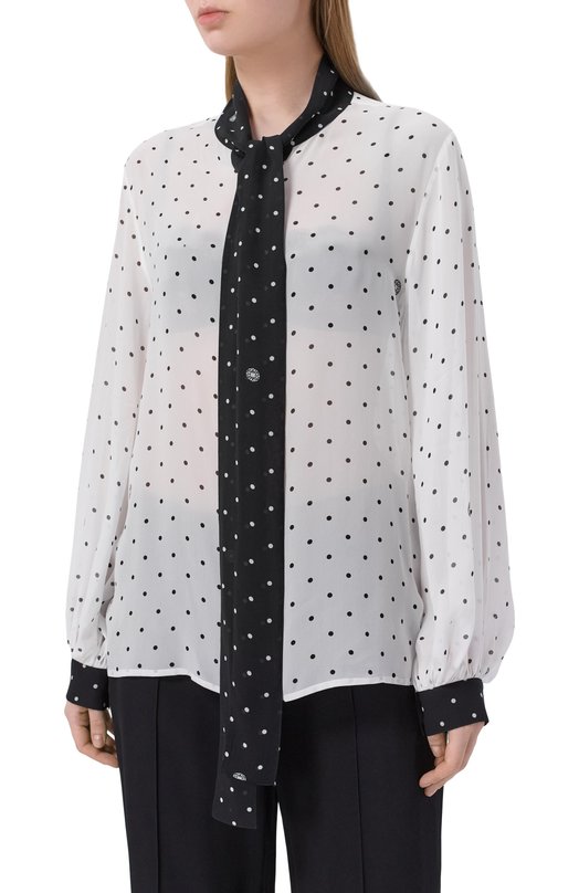 Шелковая блузка Elie Saab SH000 Белый  SH000 Фото 3