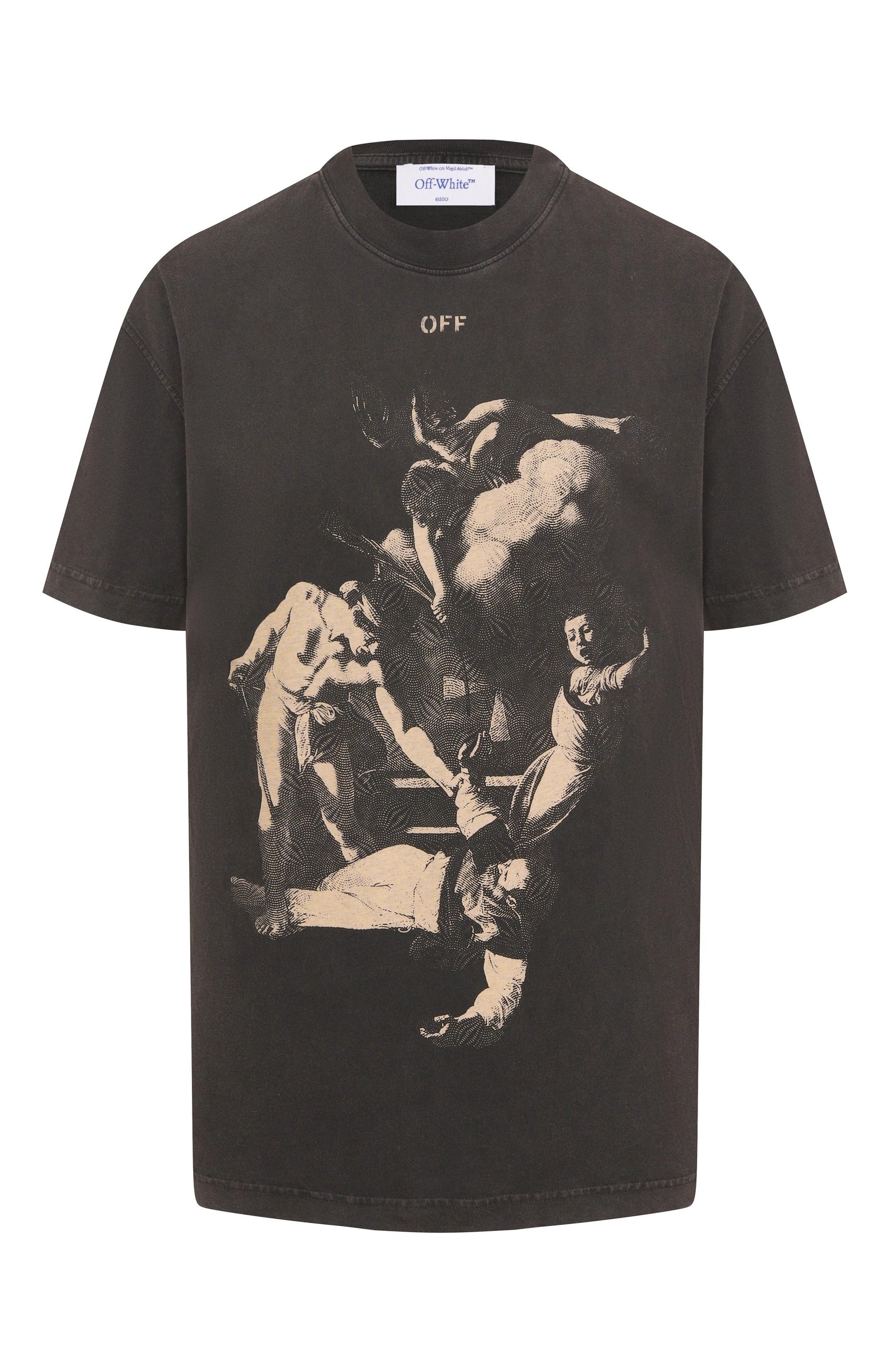 Хлопковая футболка OFF-WHITE, арт. 0WAA089S25JER00A070B, фото 1