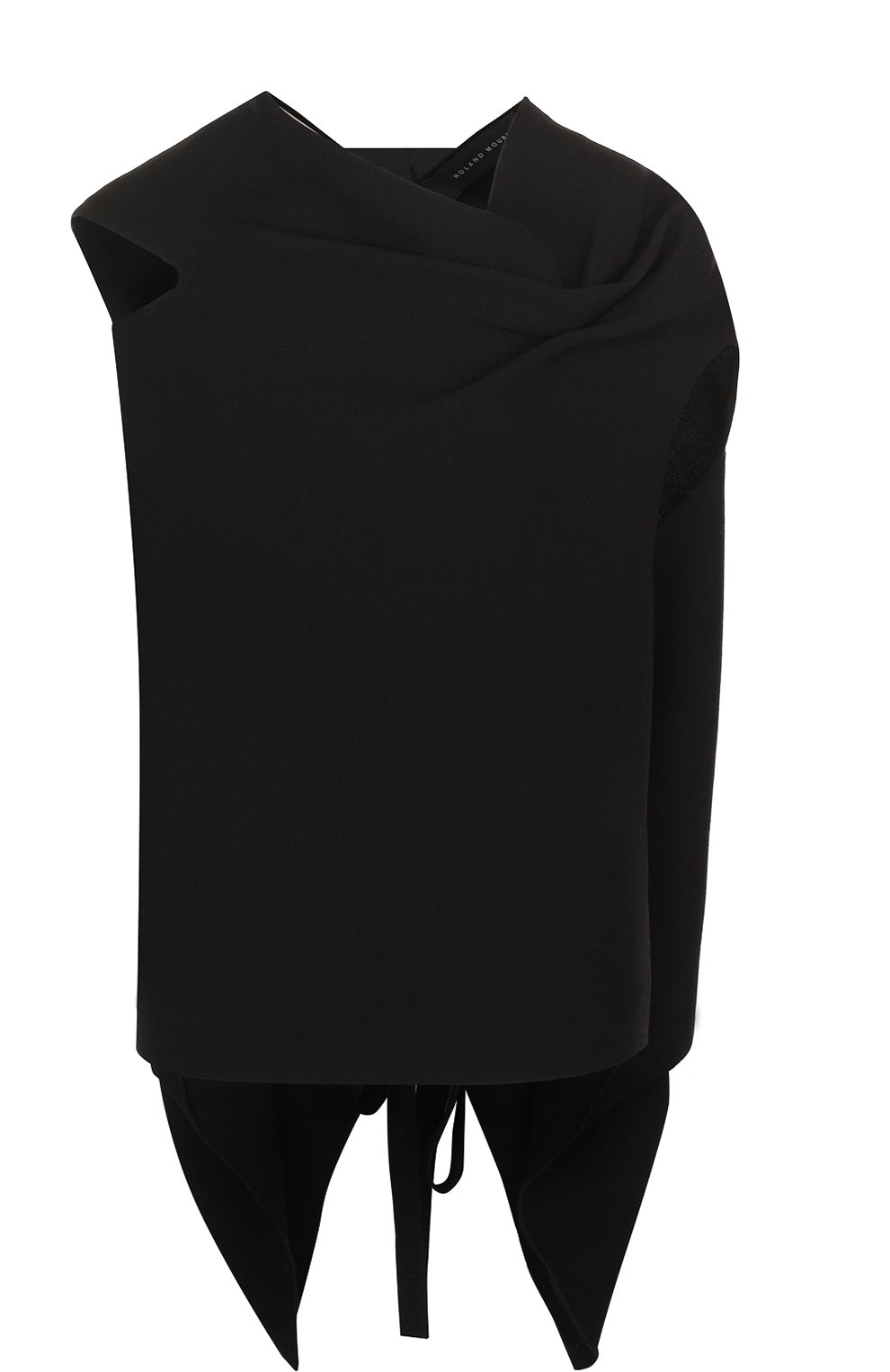 Однотонный шерстяной топ асимметричного кроя ROLAND MOURET, арт. PW18/S6100/F4044, фото 1