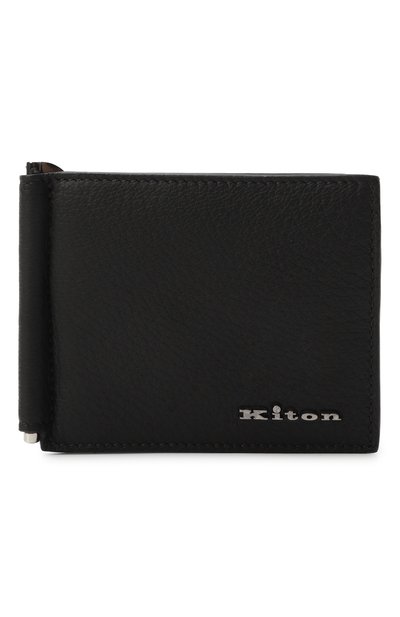 Мужской кожаный зажим для купюр KITON, арт. UPEA036N0122302