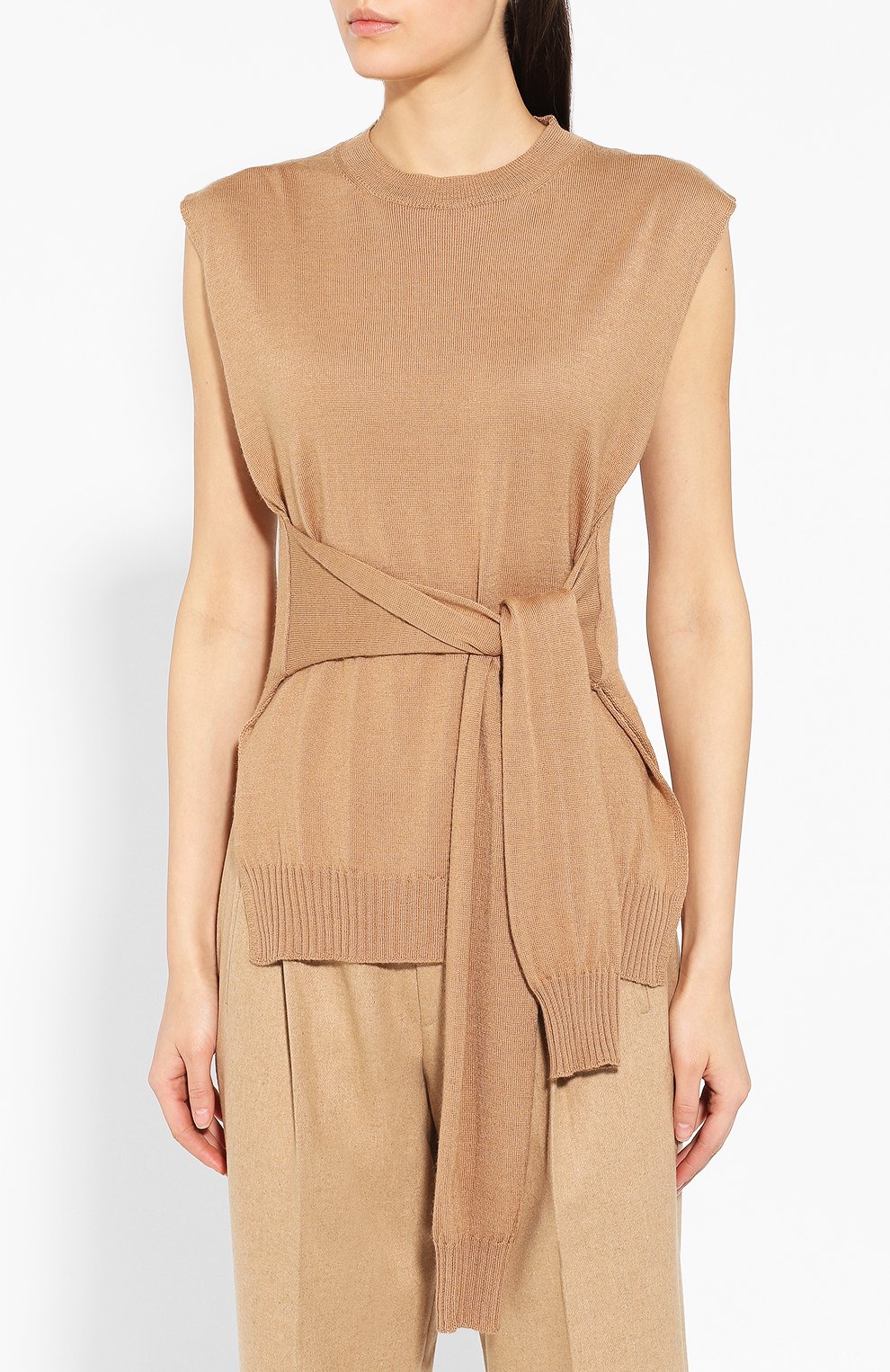 Жилет TELA бежевого цвета по цене 13800 руб., арт. A8 0147 07 T109, фото 3 Жилет TELA, арт. A8 0147 07 T109, фото 3