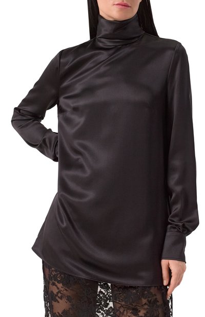 Шелковая блузка DOLCE & GABBANA, арт. F7AI0T/FU1AU, фото 3