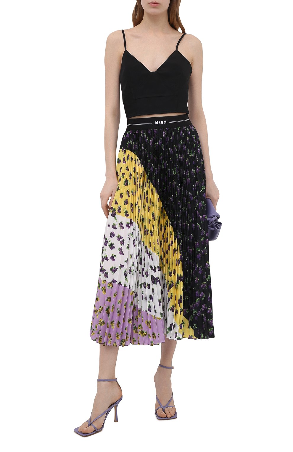 Плиссированная юбка MSGM, арт. 3042MDD112P 217485, фото 2