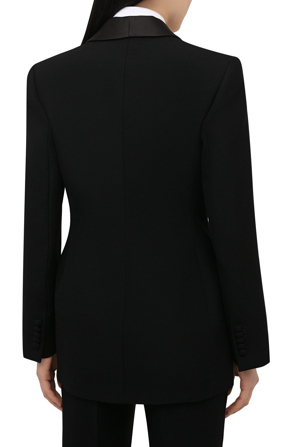 Шерстяной жакет WARDROBE.NYC черного цвета по цене 115000 руб., арт. W4011R05, фото 4 Шерстяной жакет WARDROBE.NYC, арт. W4011R05, фото 4