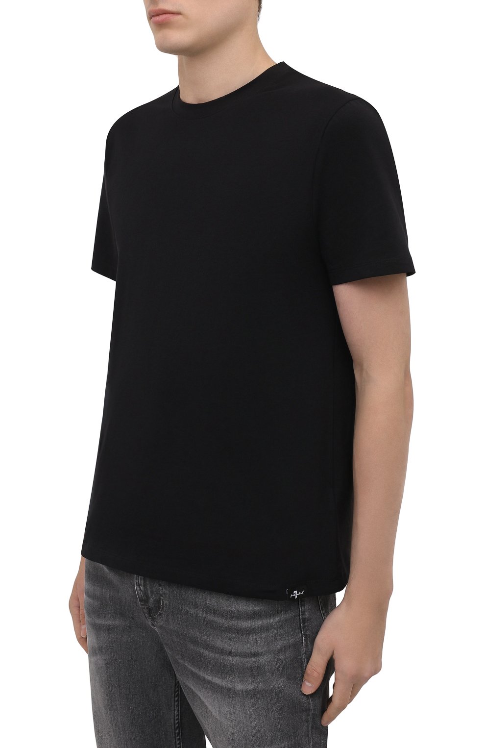 Хлопковая футболка 7 FOR ALL MANKIND, арт. JSIM2370BK, фото 3