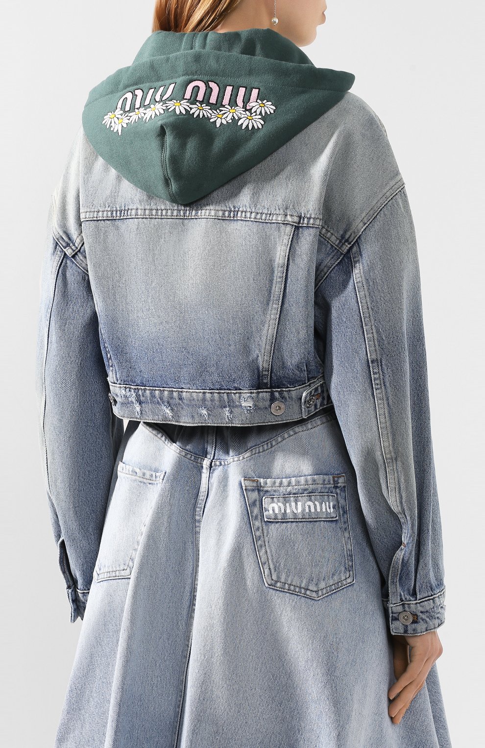 Джинсовая куртка MIU MIU, арт. GWB063-1VZS-F0013, фото 4