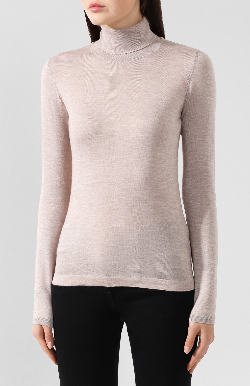 Водолазка из кашемира и шелка BRUNELLO CUCINELLI, арт. M13800063, фото 3
