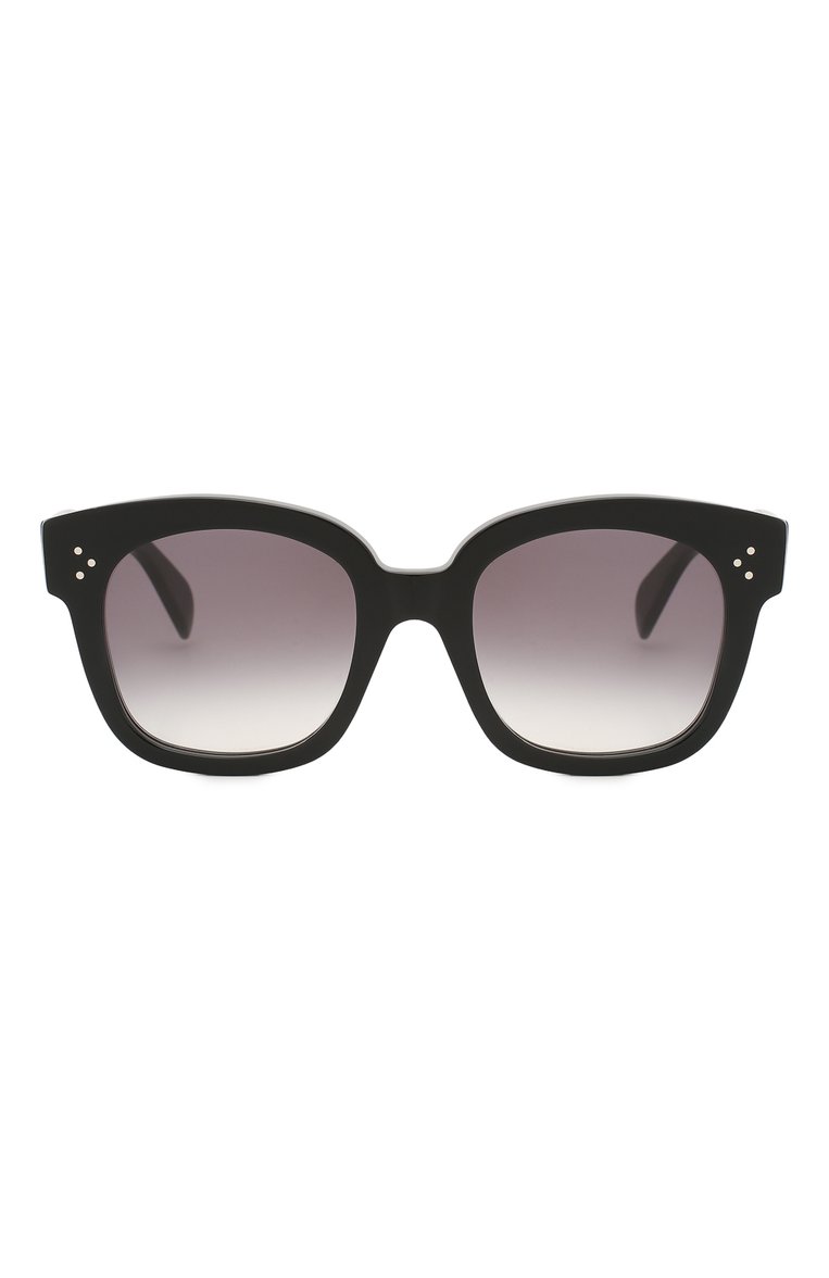 Женские солнцезащитные очки CELINE EYEWEAR черного цвета, арт. CL4002UN 01B | Фото 3 (Тип очков: С/з; Региональные ограничения белый список (Axapta Mercury): RU, Не проставлено; Нос: Не проставлено; Материал: Пластик; Оптика Гендер: оптика-женское; Очки форма: Бабочка, Квадратные)