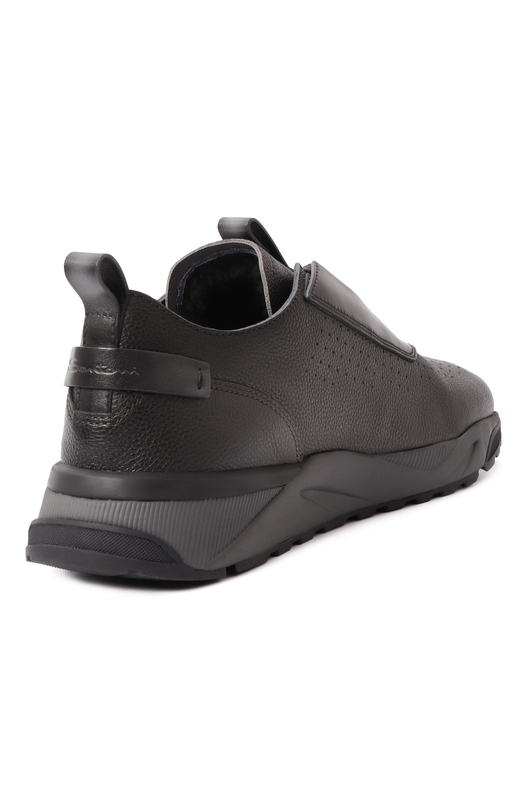 Кожаные кроссовки innova SANTONI, арт. MBIG21783ANEPDYE, фото 5