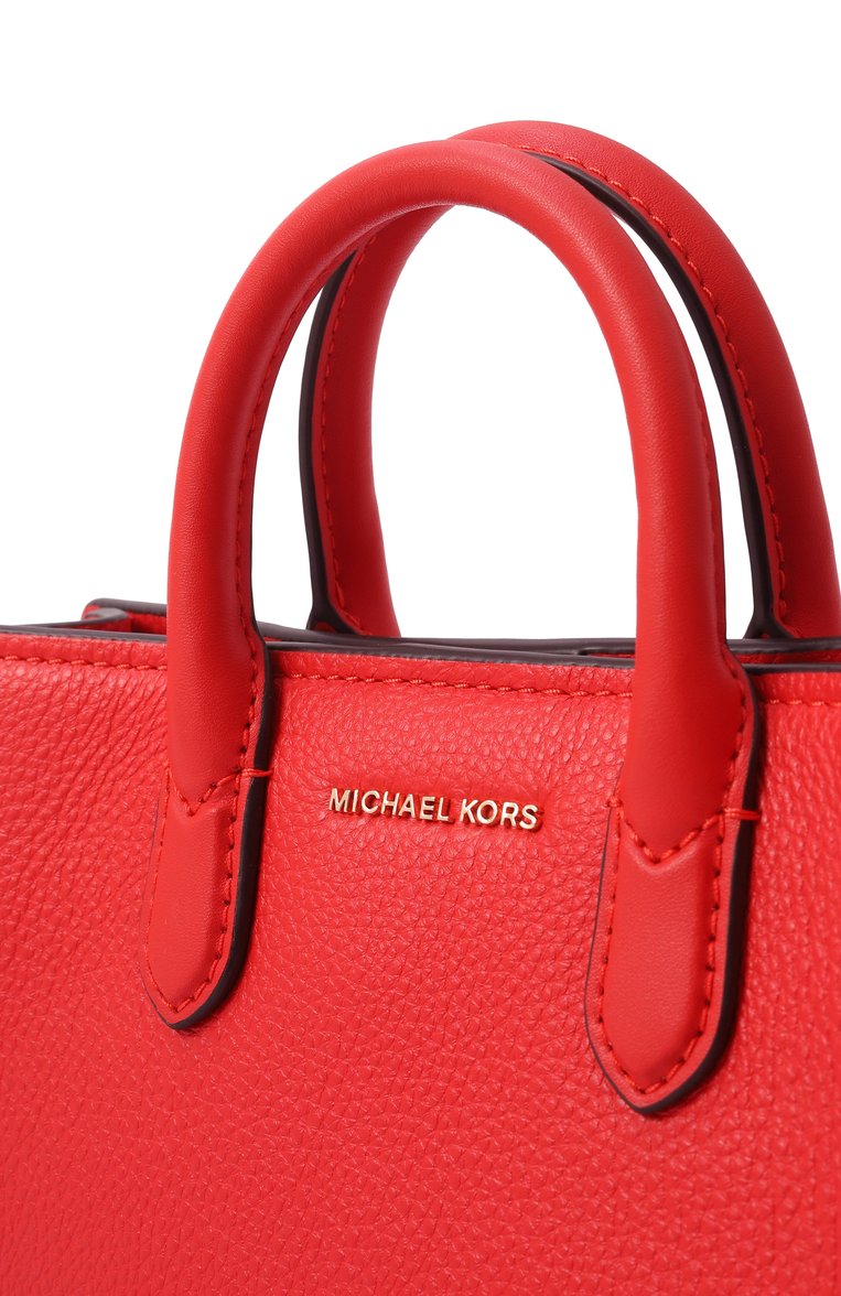 Женская сумка scarlett xs MICHAEL MICHAEL KORS красного цвета, арт. 32F4GETC0L | Фото 3 (Размер: small; Ремень/цепочка: На ремешке; Материал: Натуральная кожа)