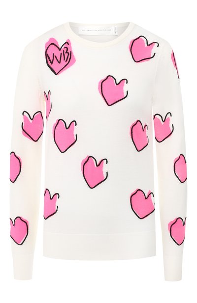 Женский шерстяной пуловер VICTORIA, VICTORIA BECKHAM, арт. KNTVV 135 SS19 MERIN0 W00L