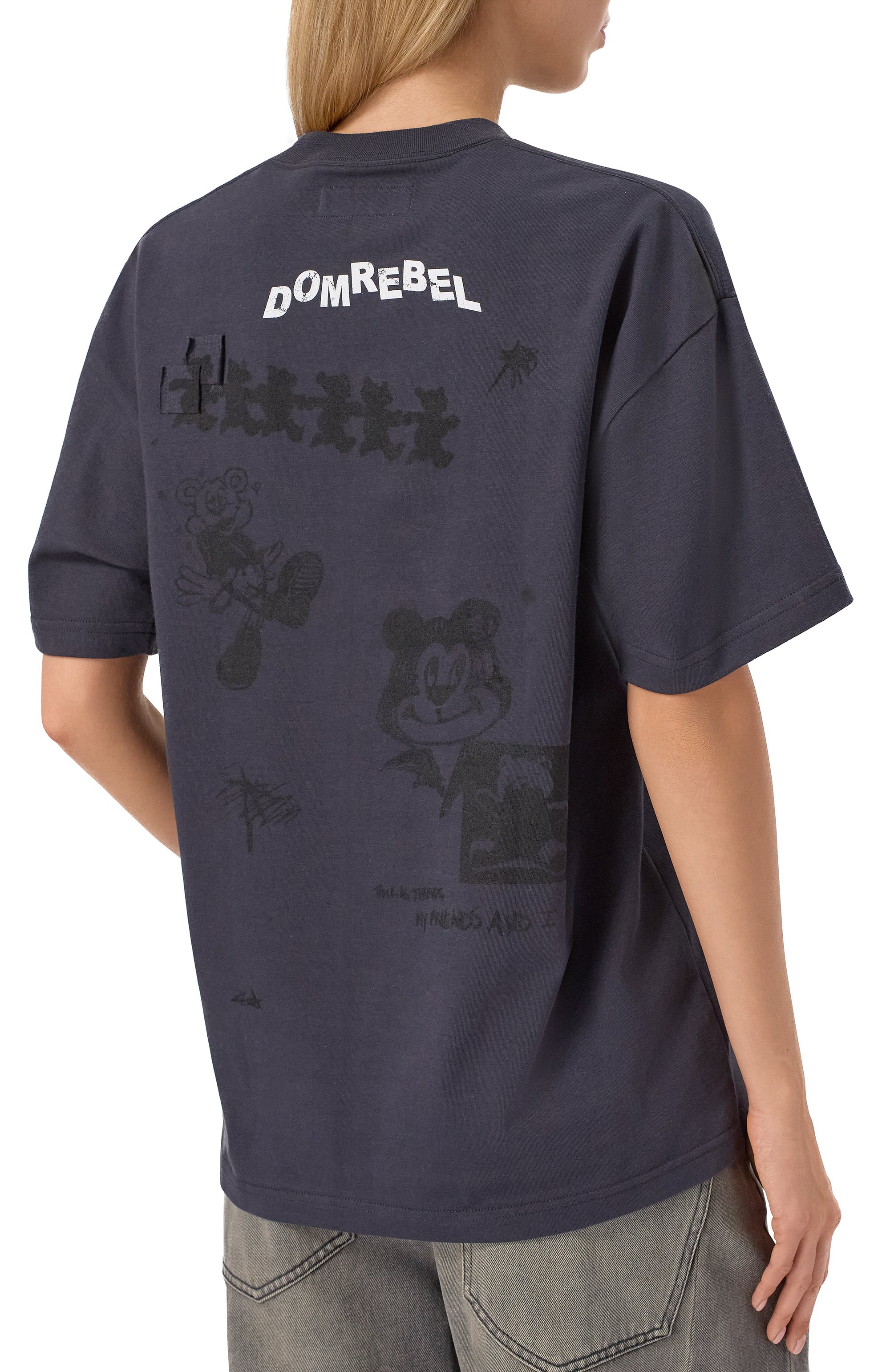 Хлопковая футболка DOMREBEL, арт. NY BEAR SKETCH T-SHIRT, фото 4