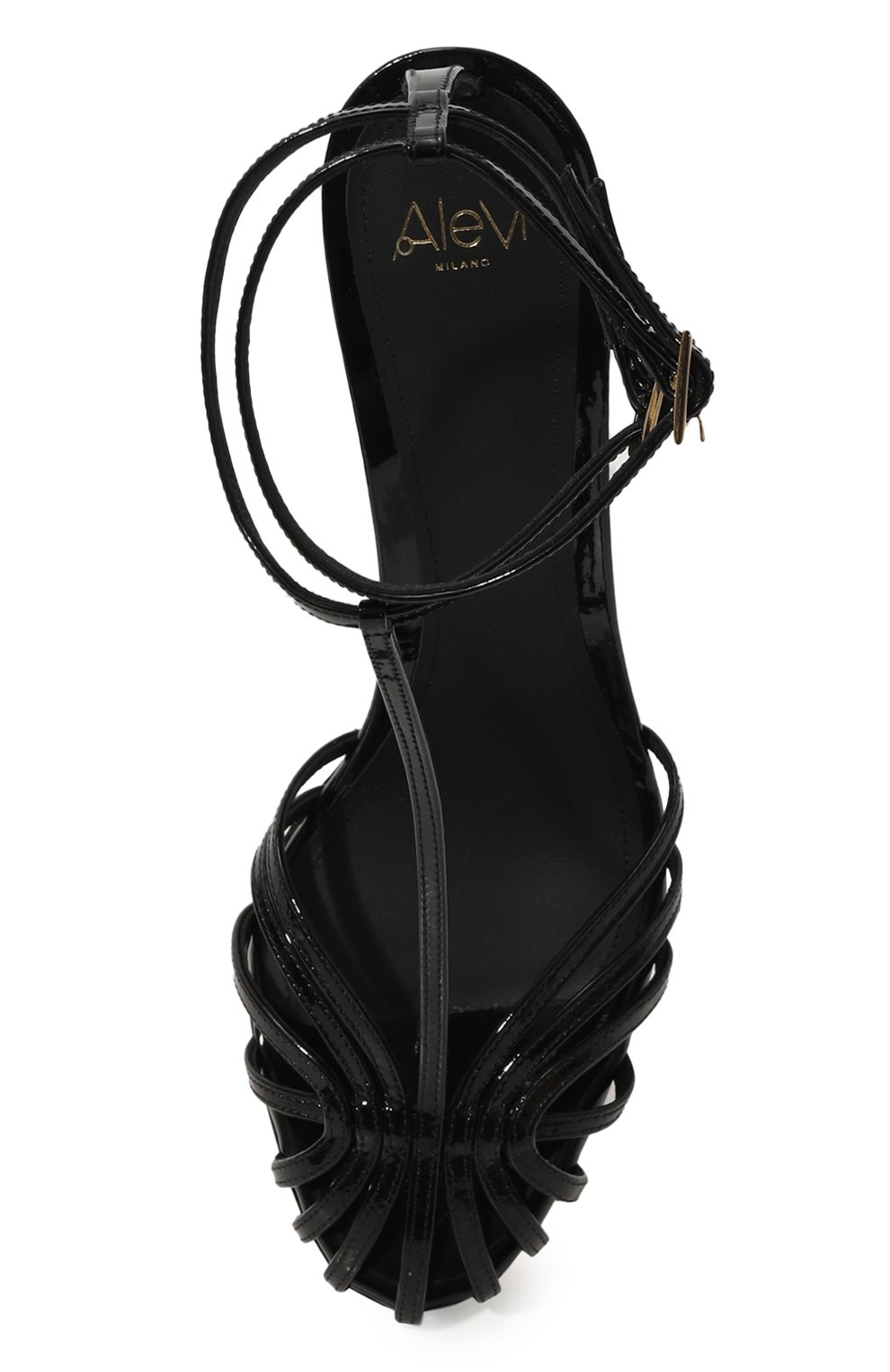 Кожаные босоножки stella 110 ALEVI MILANO, арт. L19W7002.U.0004997/PATENT, фото 6