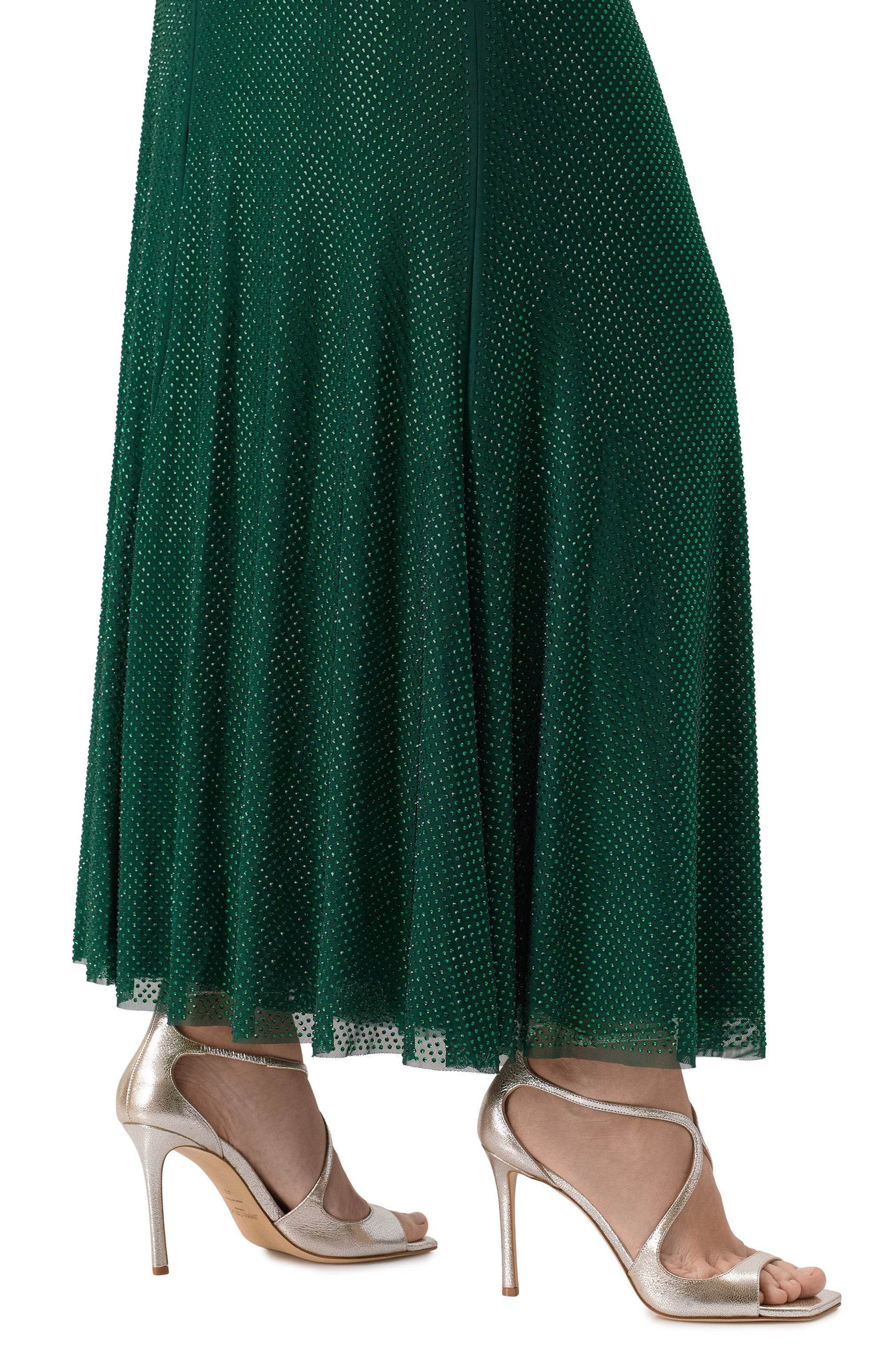 Кожаные босоножки azia 95 JIMMY CHOO, арт. AZIA 95/GLE, фото 3