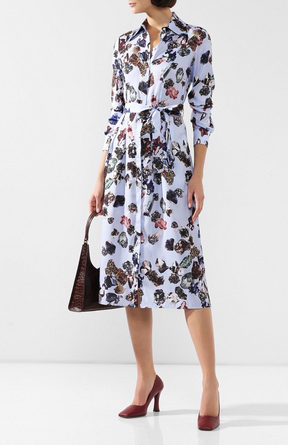 Платье с поясом VICTORIA, VICTORIA BECKHAM, арт. 2419WDR000127A, фото 2
