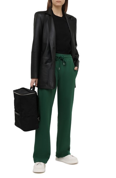 Хлопковые брюки DRIES VAN NOTEN зеленого цвета по цене 31700 руб., арт. 211-11164-2629, фото 2 Хлопковые брюки DRIES VAN NOTEN, арт. 211-11164-2629, фото 2