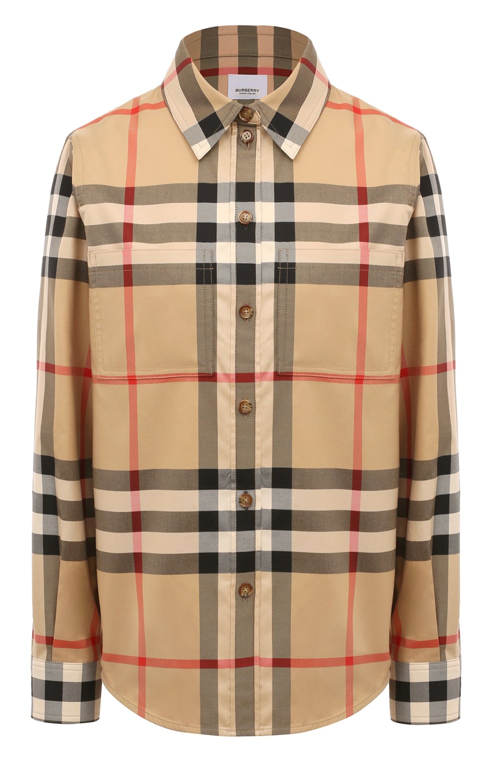 Хлопковая р убашка BURBERRY, арт. 8071340, фото 1