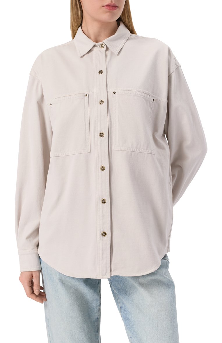 Хлопковая рубашка ISABEL MARANT ETOILE, арт. 25PCH0206FA/C1N06E, фото 3