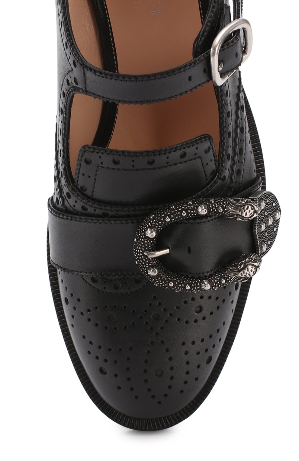 Кожаные ботинки-гладиаторы queercore GUCCI, арт. 452899/A3N00, фото 4