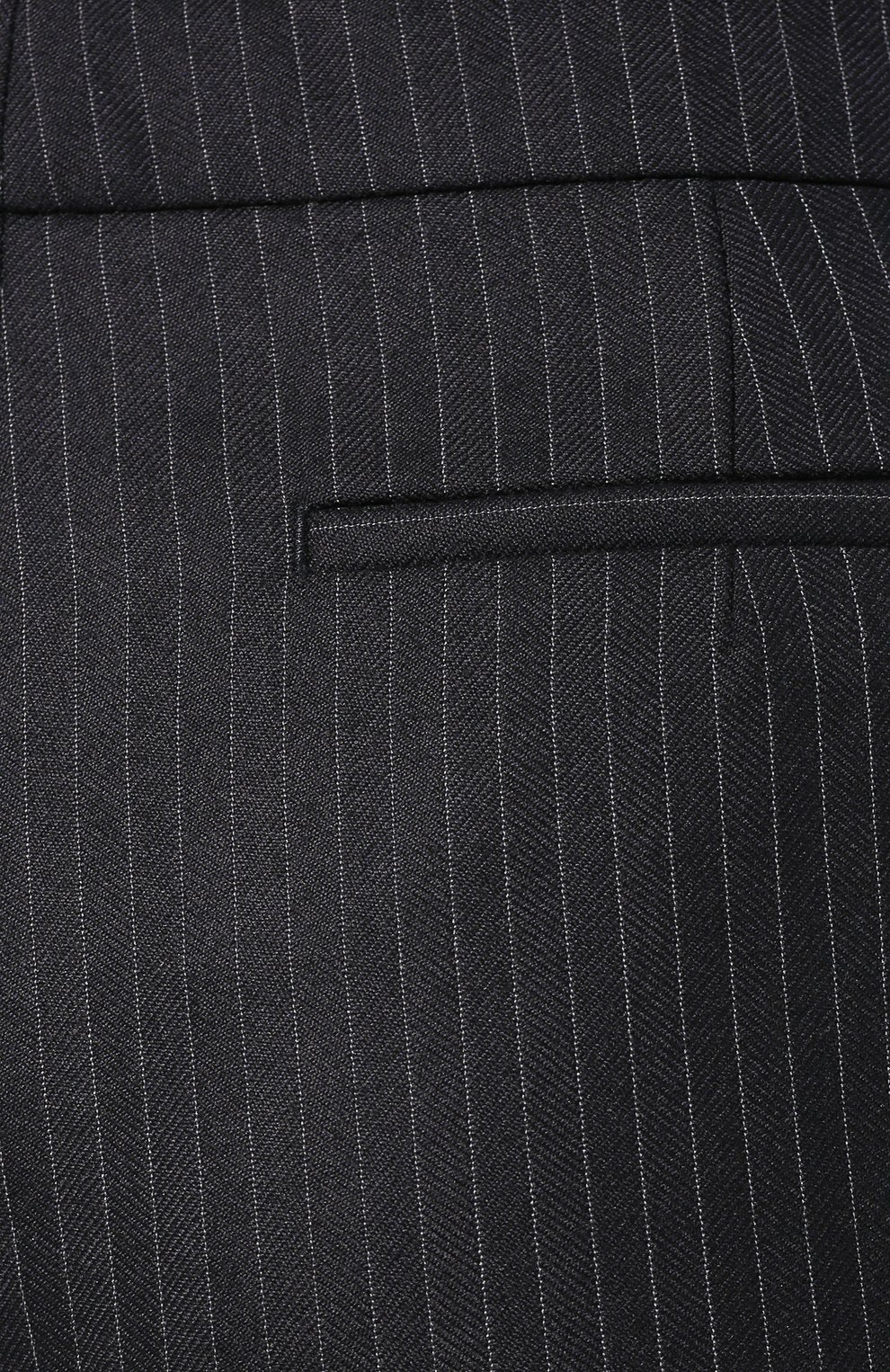 Шерстяные брюки DRIES VAN NOTEN темно-синего цвета по цене 58250 руб., арт. 192-10952-8182, фото 5 Шерстяные брюки DRIES VAN NOTEN, арт. 192-10952-8182, фото 5
