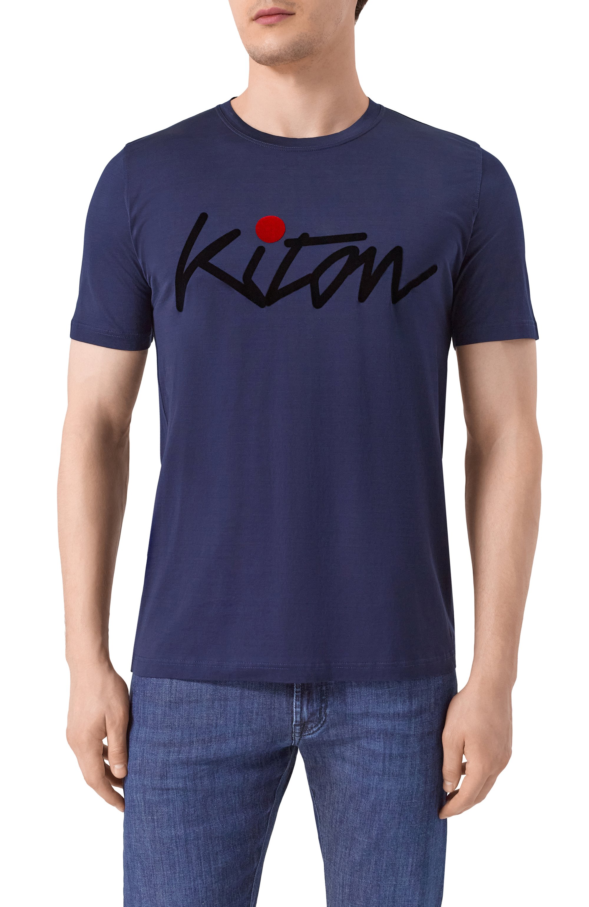 Хлопковая футболка KITON, арт. UMK0482769S, фото 3