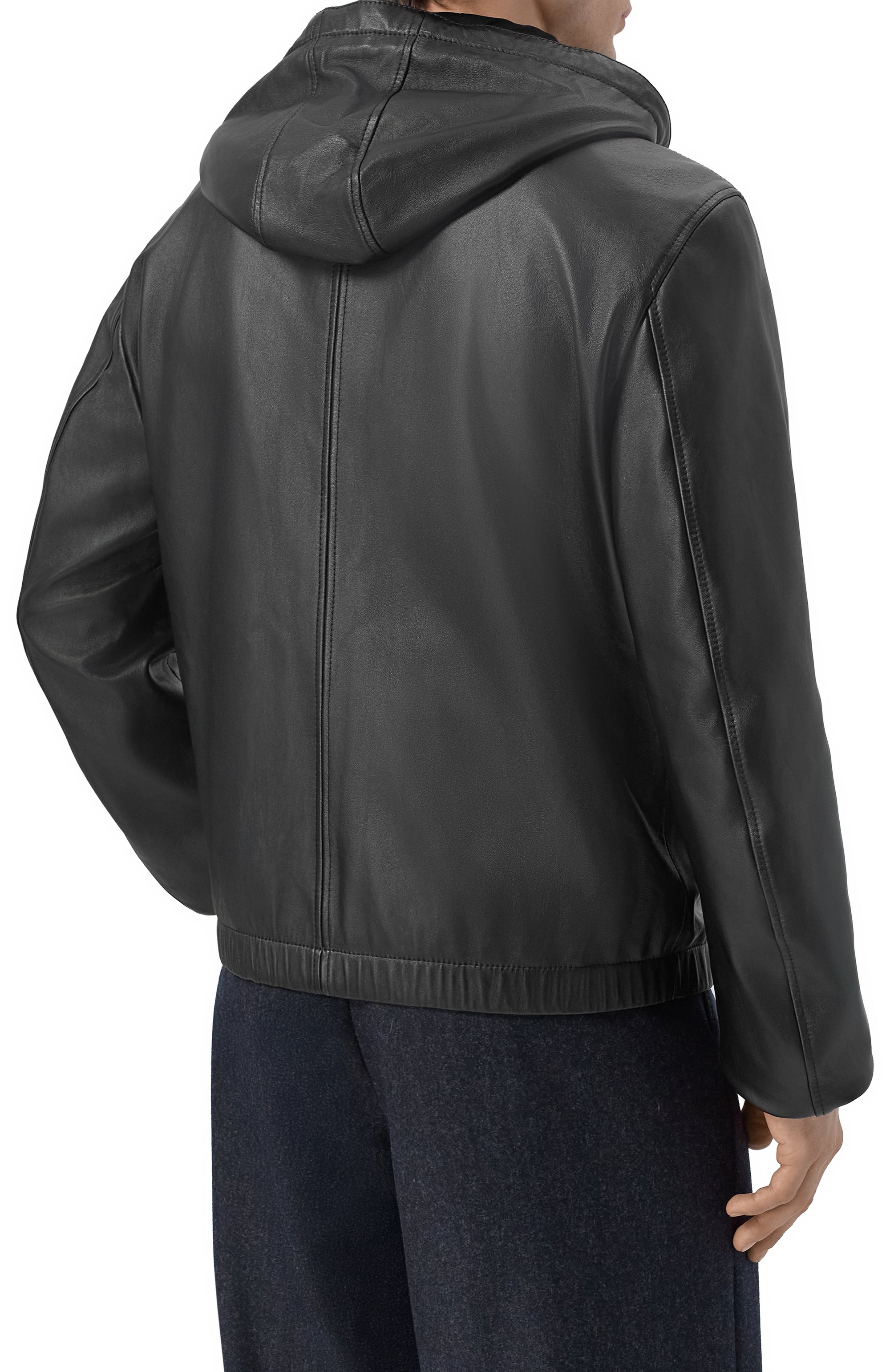 Кожаный бомбер DOLCE & GABBANA, арт. G9ZY6L/GK311, фото 4