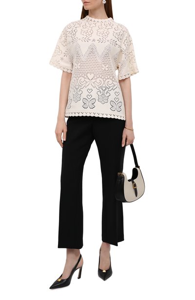 Хлопковый топ VALENTINO, арт. XB3AE6S56U6, фото 2