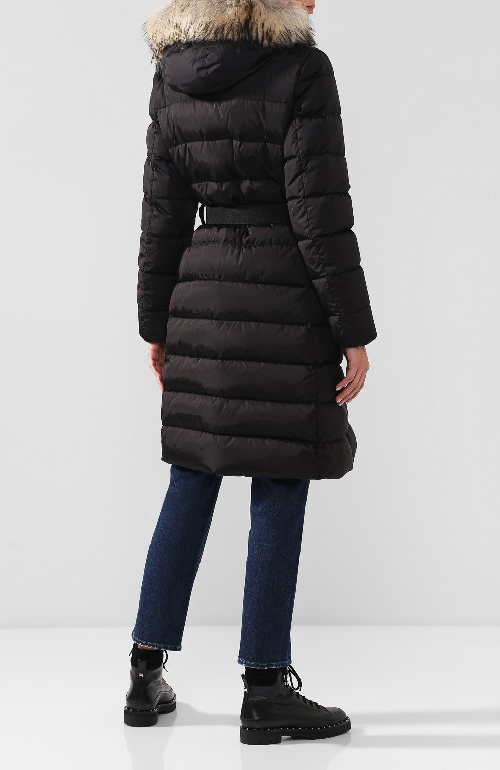 Пуховик с меховой отделкой капюшона MONCLER, арт. D2-093-49884-25-68065, фото 4