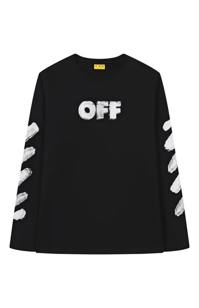 Хлопковый лонгслив OFF-WHITE, арт. 0BAB001F25JER002/12+