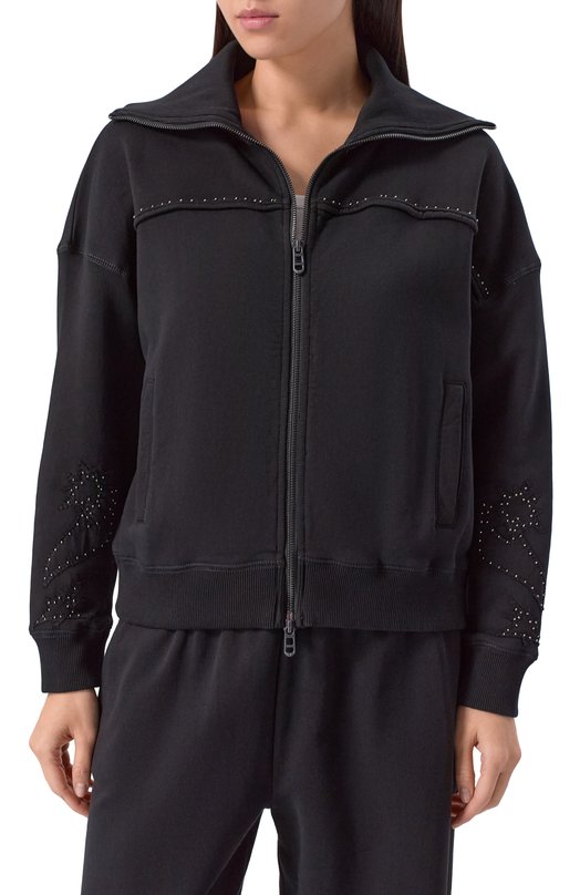 Хлопковая толстовка Zadig and Voltaire JWSS01655 Чёрный  JWSS01655 Фото 3