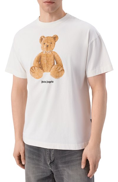 Хлопковая футболка PALM ANGELS, арт. PMAA109S26JER00A, фото 3