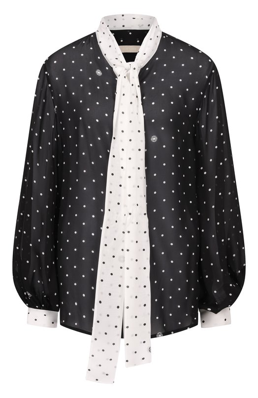 Шелковая блузка Elie Saab SH000/SI001 Чёрно-белый SH000/SI001