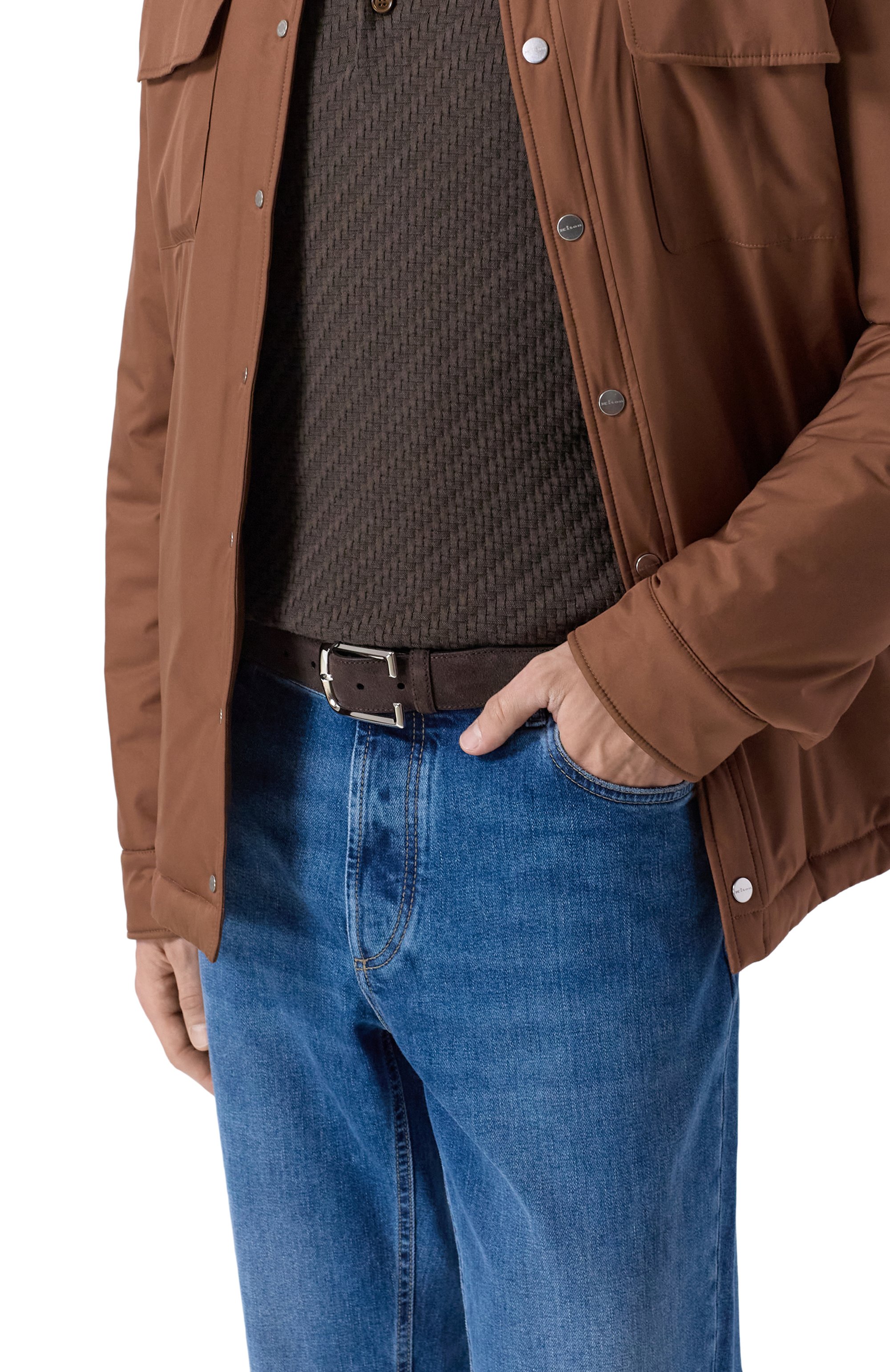 Замшевый ремень CORNELIANI, арт. 27V300/2720822, фото 2