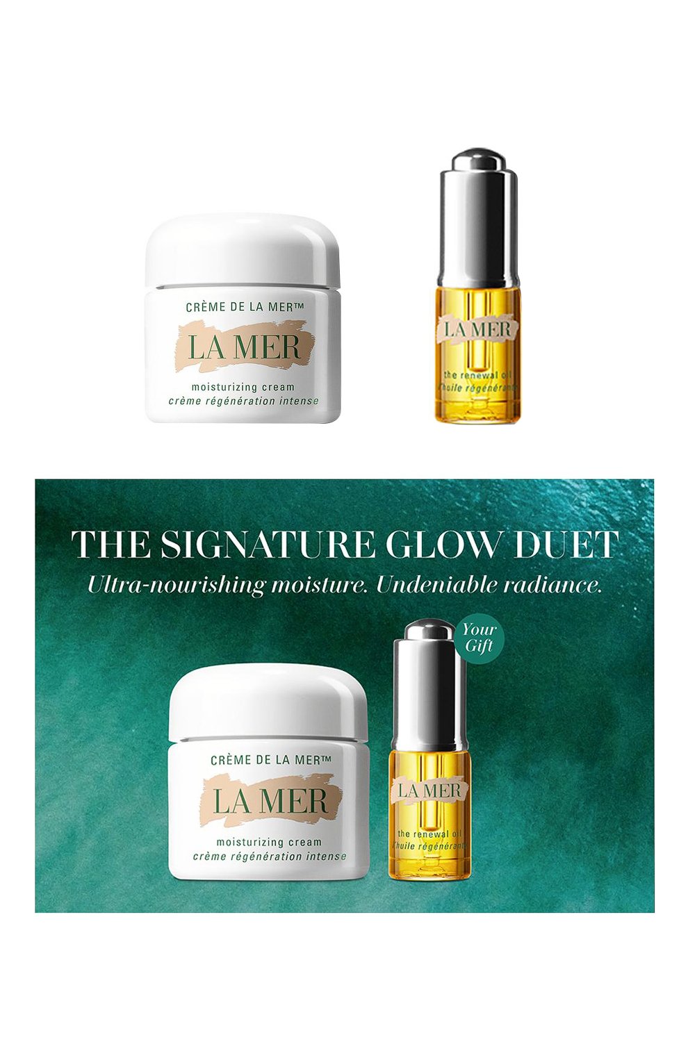Набор the signature glow duet LA MER бесцветного цвета по цене 31200 руб., арт. 4HNG-01, фото 1 Набор the signature glow duet LA MER, арт. 4HNG-01, фото 1