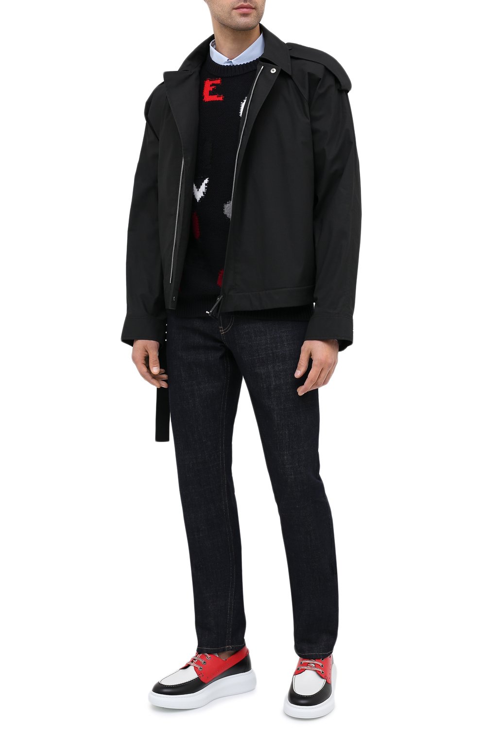 Кожаные кеды ALEXANDER MCQUEEN, арт. 625195/WHYF2, фото 2