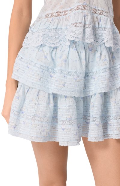 Хлопк овая юбка LOVE SHACK FANCY, арт. LS002-3017, фото 5