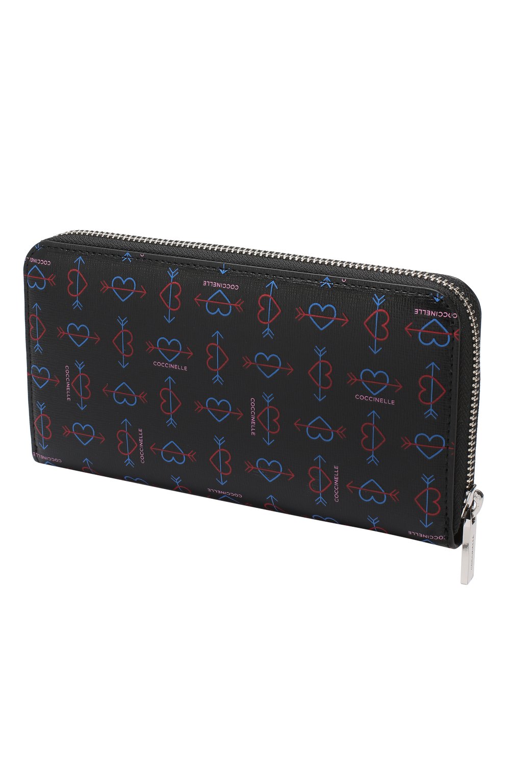 Кожаный кошелек COCCINELLE черного цвета по цене 15650 руб., арт. E2 DX8 11 04 01, фото 2 Кожаный кошелек COCCINELLE, арт. E2 DX8 11 04 01, фото 2