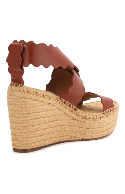 Кожаные босоножки lauren CHLOÉ, арт. CHC19A19391, фото 4