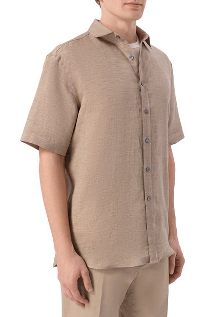 Льняная рубашка CANALI, арт. CSM7077/GL03099, фото 3